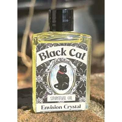 Black Cat Spiritual Oil bottle for protection and spell work