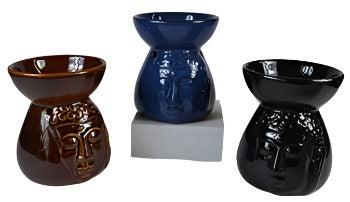 (set of 3) 4 1/4" Buddha ceramic oil diffuser