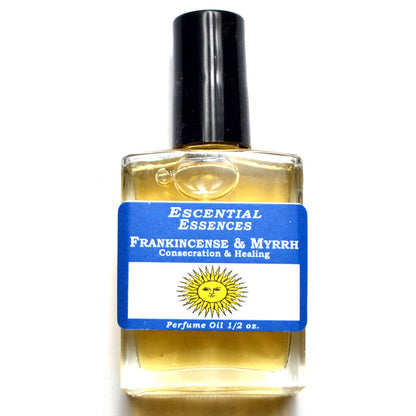 Frankincense and Myrrh Perfume Oil by Escential Essences, 1/2 oz