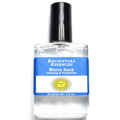 White Sage Perfume Oil For Cleansing And Protection By Escential Essences, 1/2 oz