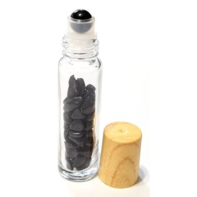 Obsidian Black Roller Bottle, 10ml