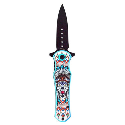 Switchblade Wolf Athame, 4 3/4"