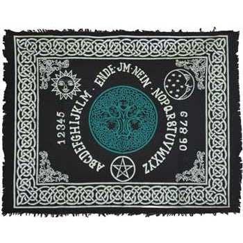 Tree of Life Ouija-Board altar cloth 24" x 30"