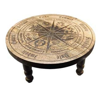 11 3/4" dia Pagan Calendar altar table