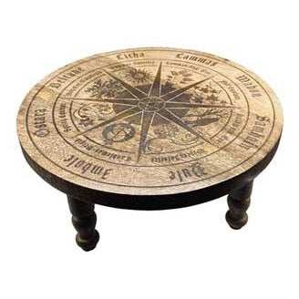 11 3/4" dia Pagan Calendar altar table