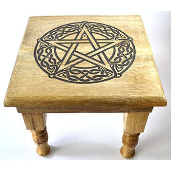Pentagram Altar Table, 9" x 9" x 8"