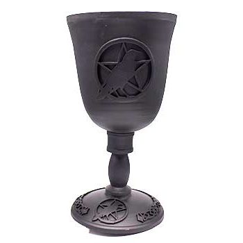 7 5/8" Pentagram & Bird chalice