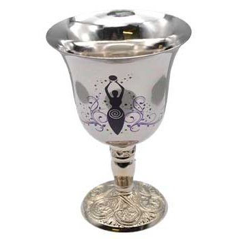 4 3/4" Goddess of Earth chalice stainless steel