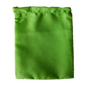 Green Cotton Bag 3" x 4"