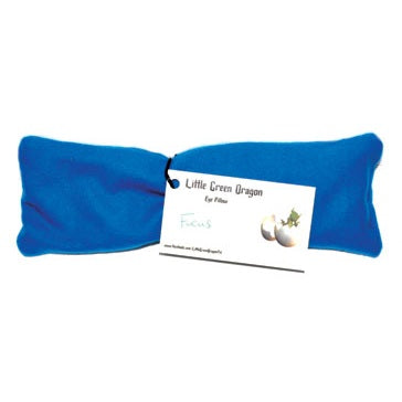 Blue Focus eye pillow infused with rosemary and lavender for meditation and focus enhancement