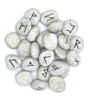 Ceramic rune set