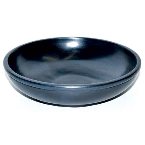 Black Stone Scrying Bowl Smudge Pot, 6 Inch