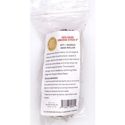Dragons Blood & White Sage smudge stick 3-4"