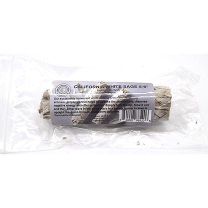 White Sage Smudge Stick, 5-6 Inches