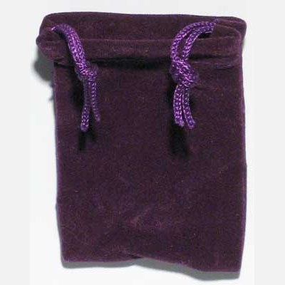 Purple Velveteen Bag