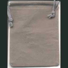 Grey Velveteen Bag