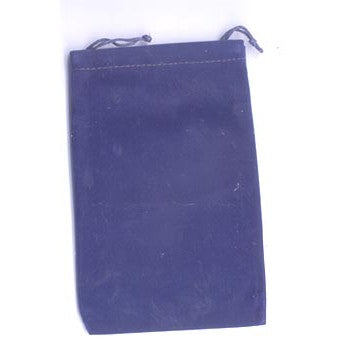 Blue Velveteen Bag, 4 x 5.5 Inches
