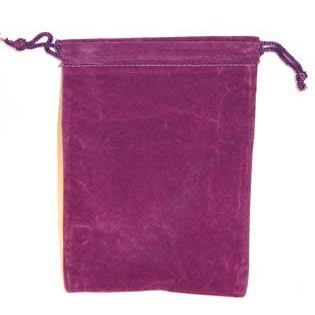 Purple Velveteen Bag, 5" x 7"