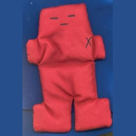 Red Voodoo Doll  5"
