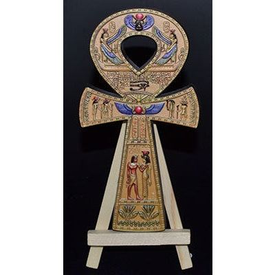 Gold Ankh with Stand, 6 Inches