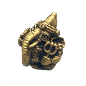 set of 3 15/16" Ganesh, Supari brass