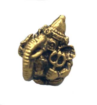 (set of 3) 15/16" Ganesh, Supari brass