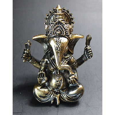 Bronze Ganesha Statue, 3.5"