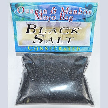 Black Salt (Sal Negro) consecrated for spiritual rituals and protection.