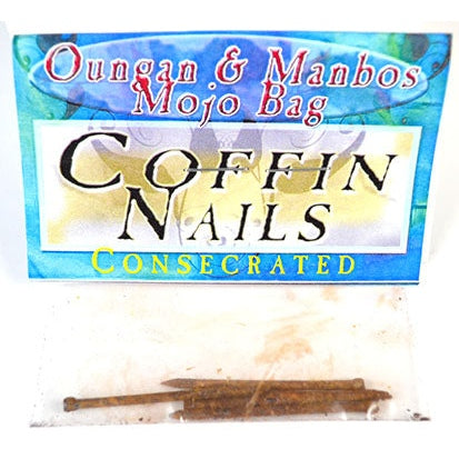 Consecrated Coffin Nails for banishment and protection rituals.