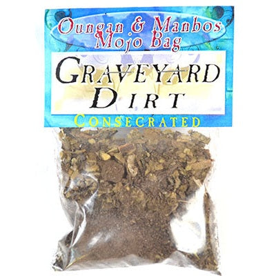 Graveyard Dirt consecrated for spellwork and rituals.