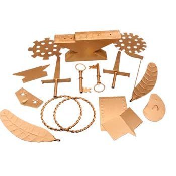 Obba tools set honoring Orisha of matrimony and hearth in iron.