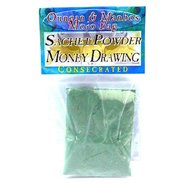 .5oz Money Drawing sachet powder for abundance and prosperity rituals.