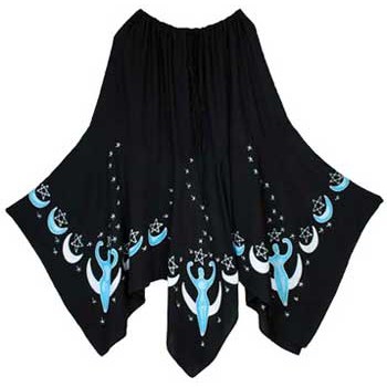 Moon Goddess Long Skirt black