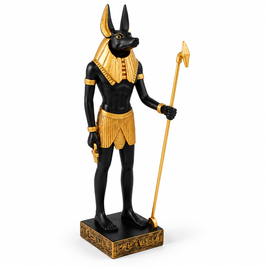 Anubis statue review draft on white