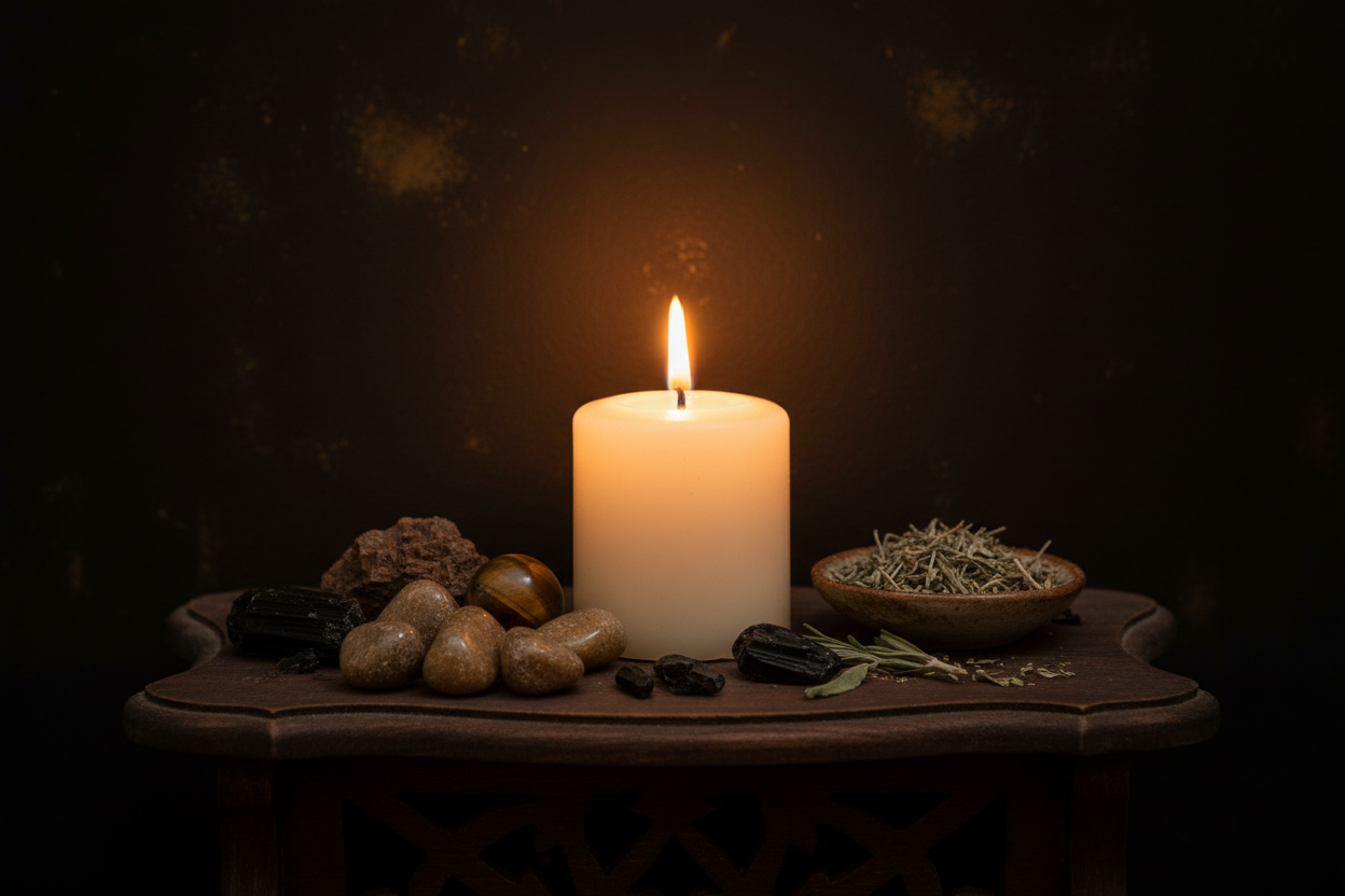 Aragonite Altar Scene