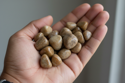 Aragonite Held in Hands