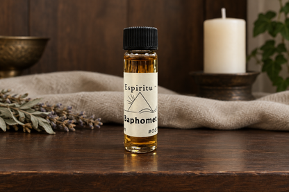 Baphomet oil altar scene
