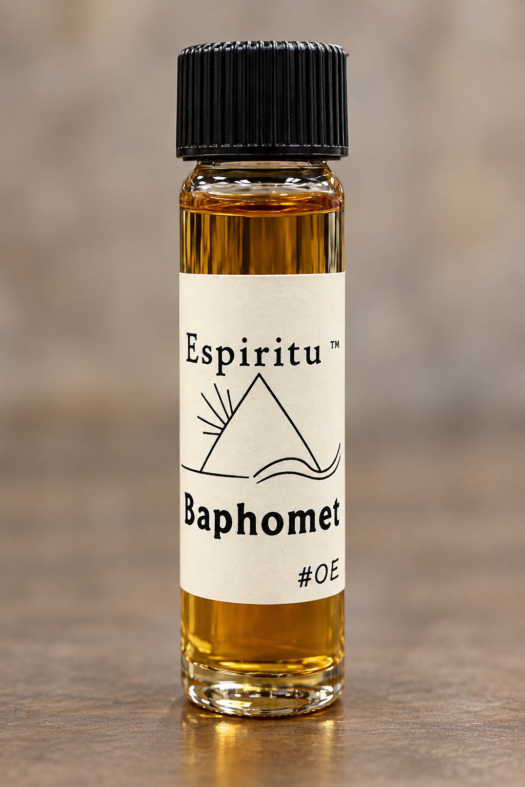 Baphomet oil close-up