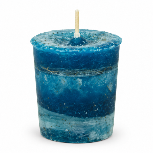 candle on white background with shadow
