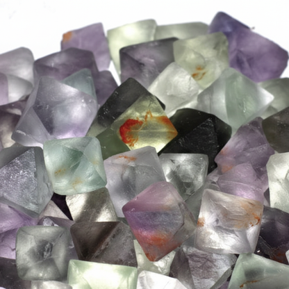 Fluorite Green Octahedral, 1 lb, detail view