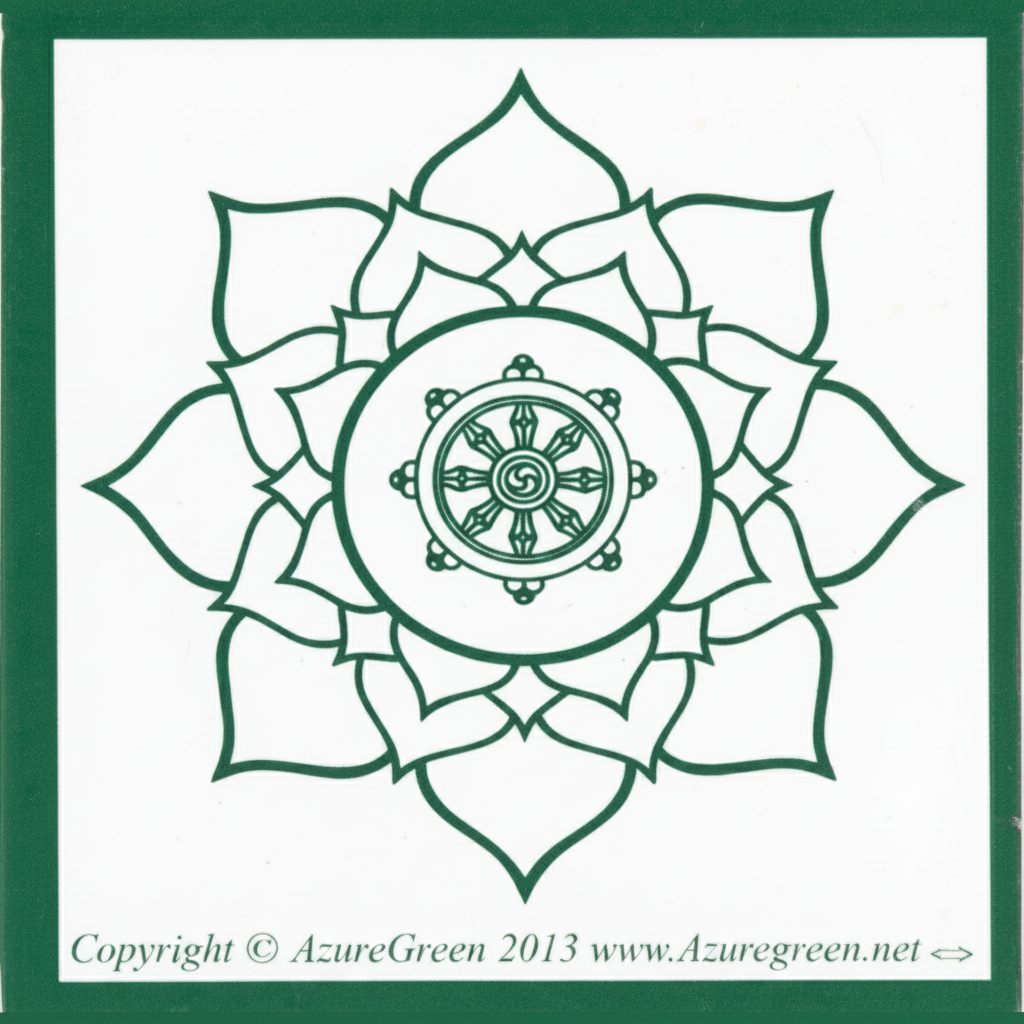 Buddha Wheel bumper sticker