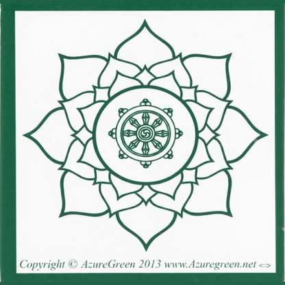 Buddha Wheel bumper sticker