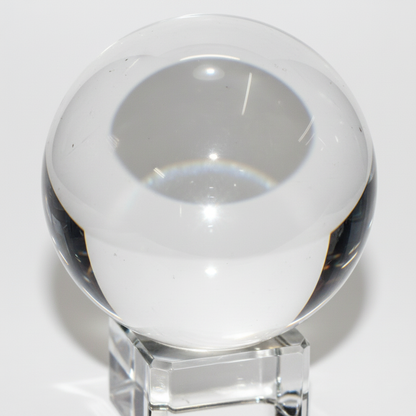 Clear Gazing Ball, 150mm (6 Inch), detail view