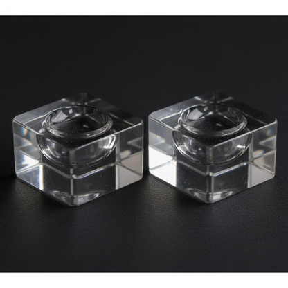 Cube Gazing Ball Stands, Set of 2, alternate view
