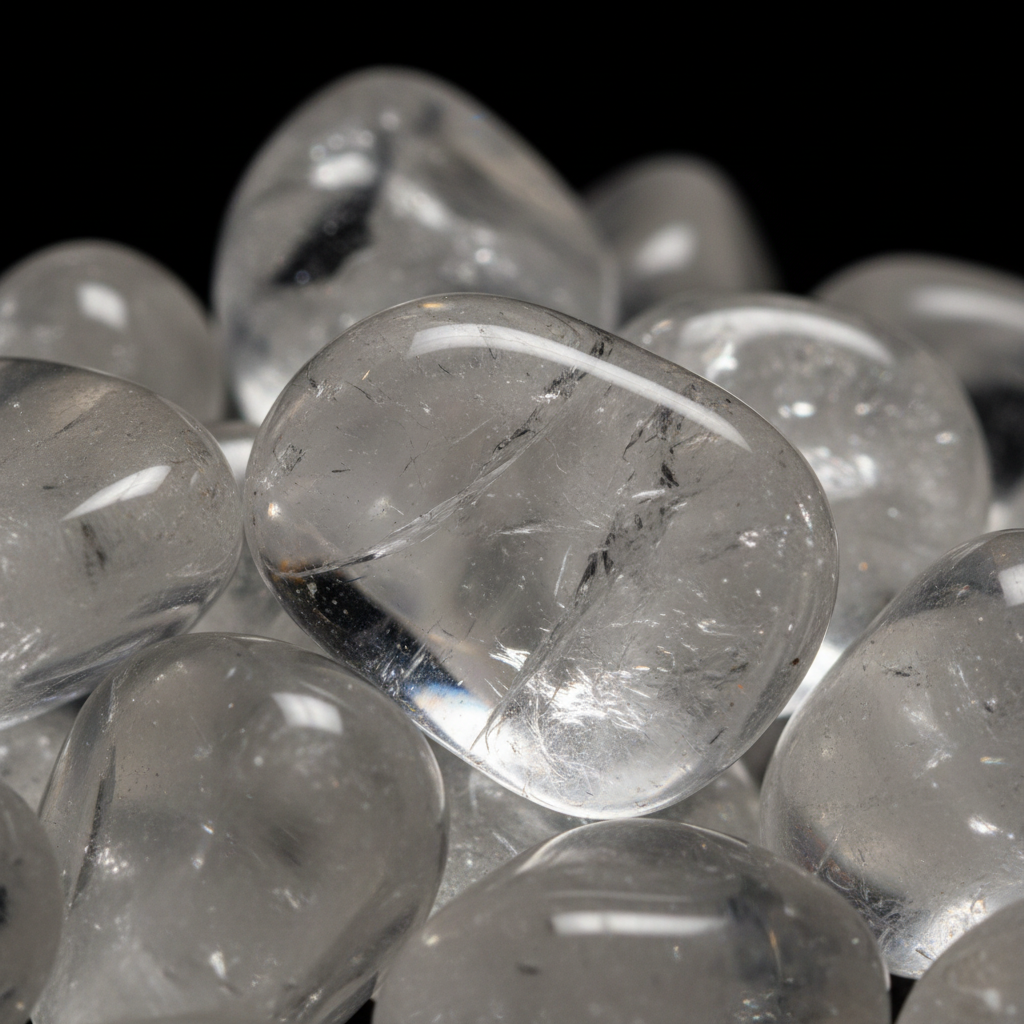 Clear Quartz Tumbled Stones, 1 lb, alternate view