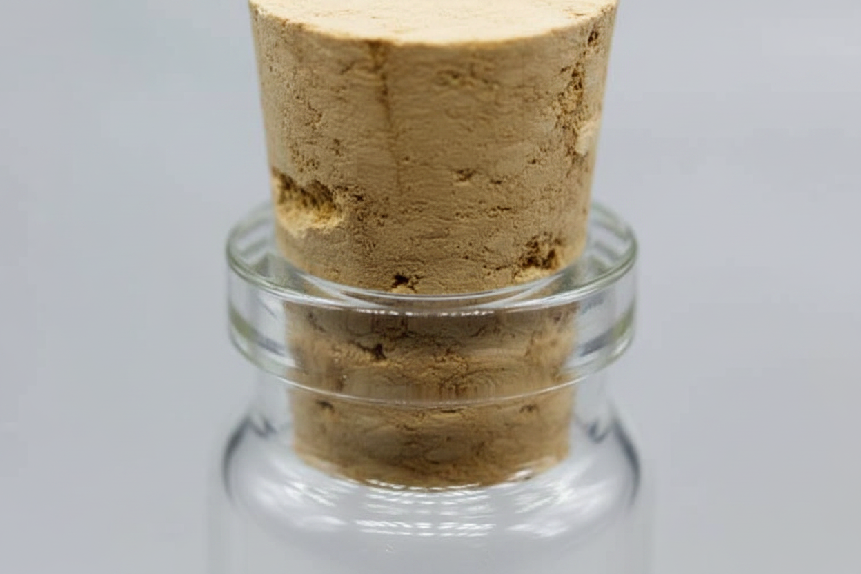 Glass Vial with Cork Top, 2 Dram, alternate view