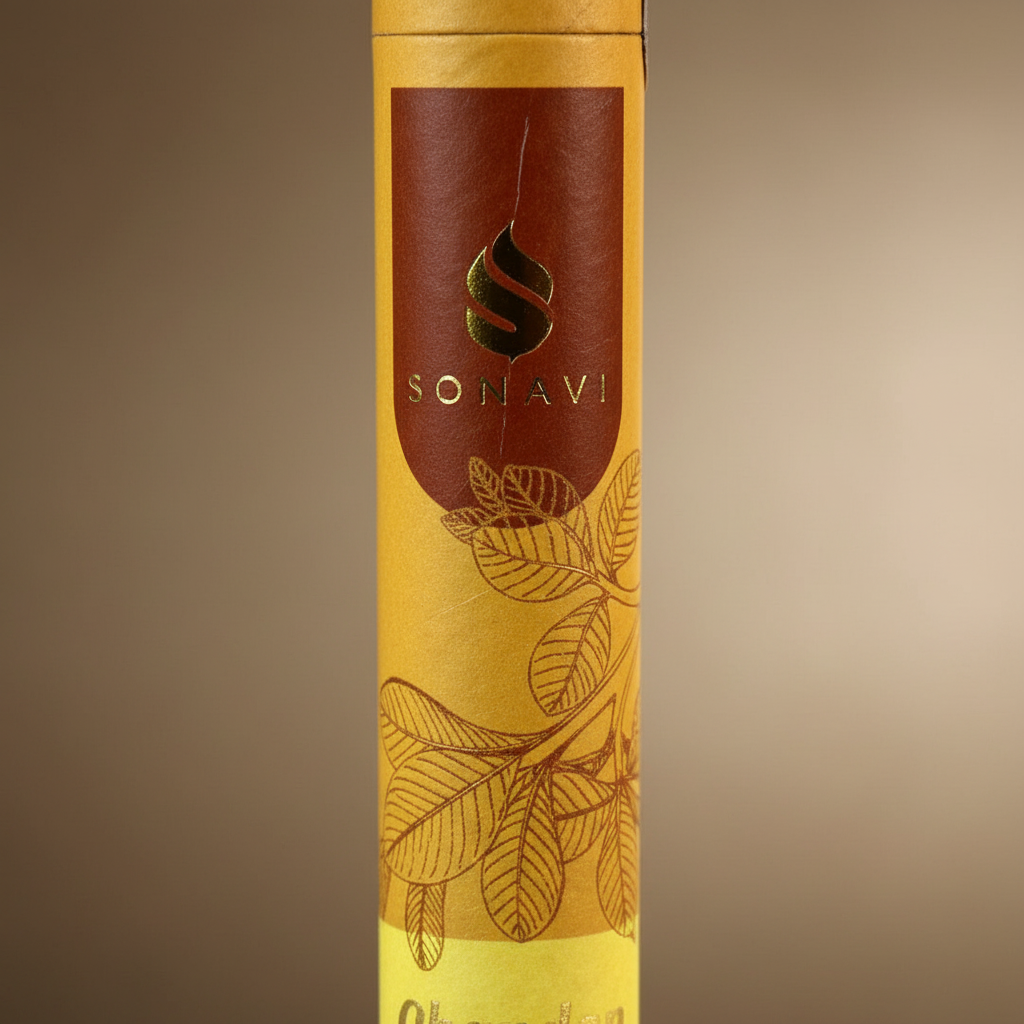 Chandan (Sandalwood) Incense Sticks by Sonavi, 50 Grams, alternate view
