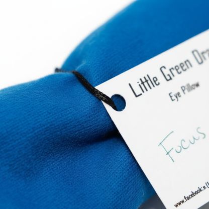 Focus Eye Pillow, 3" x 9", shown in use
