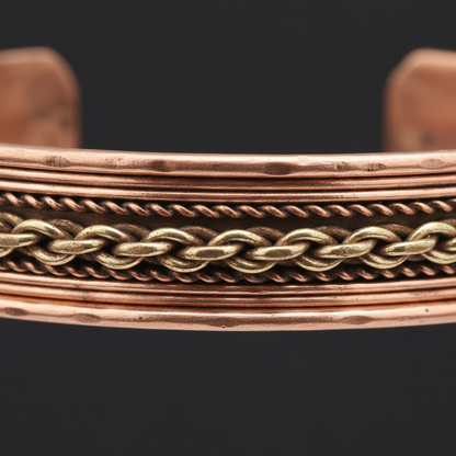 Copper & Brass Twisted Bracelet, Assorted, alternate view
