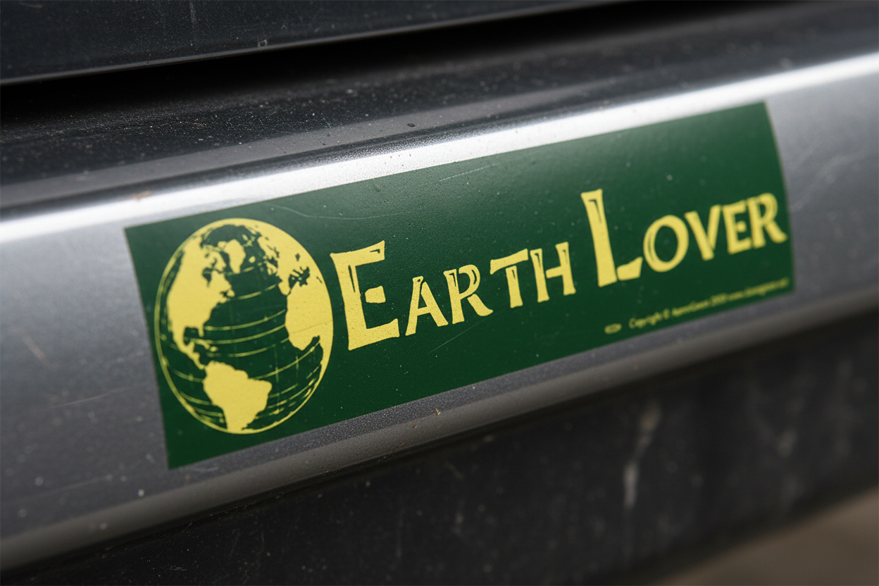 Earth Lover Bumper Sticker, alternate view